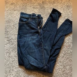 Dark blue curvy jeggings size 0